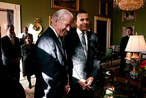 English: President Barack Obama and Vice Presi...
