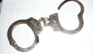 Handcuffs. Arrest made.