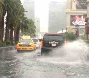 Severe flooding his Las Vegas with flash flooding warnings in effect