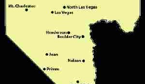Clark country map of new Las Vegas area code from Nevada PUC.