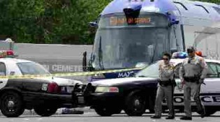A man committed suicide by bus in North Las Vegas on Friday