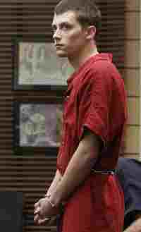 Colin Lowrey in court after being arrested for shooting a friend "accidentally" in the head.