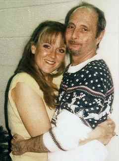 Murderess Sharee Miller and Michael Denoyer in a photo announcing their engagement.