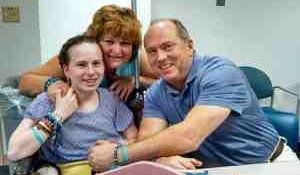 Justina Pelletier pictured with her parents.