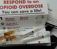 AN example of a Naloxone kit distributed in Canada.