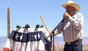 Clive Bundy addressed the media at a press confence, April 24, 2014, at the Bundy Ranch.